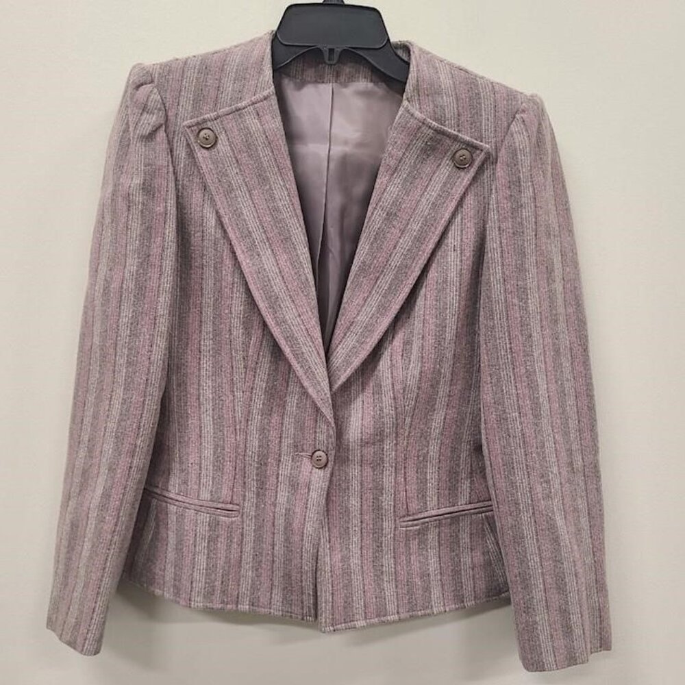 Vintage Devon-Hall Union Label  Women's Wool Blazer Size 10